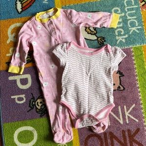 9 month, girls 2 piece matching set.